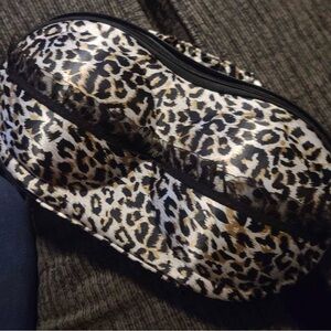 Leopard Print bra travel case
